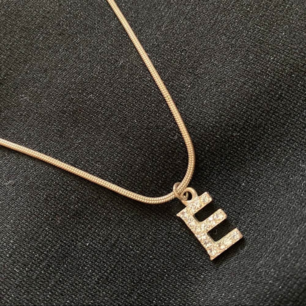 E Initial Necklace